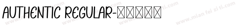 authentic regular字体转换
